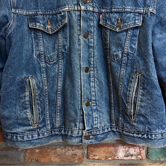SOLD 1990s Levi's Blanket Lined Red Tag Made in USA Denim Jacket 70506-0316 - Picture 6 of 16